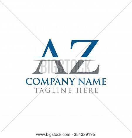 Initial Az Letter Logo With Creative Modern Business Typography Vector Template. Creative Abstract L