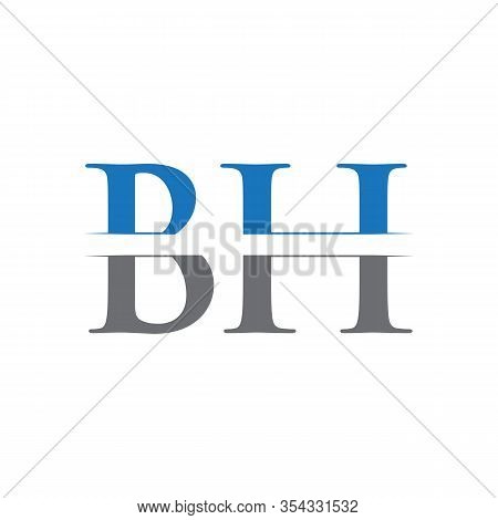 Initial Bh Letter Logo With Creative Modern Business Typography Vector Template. Creative Abstract L