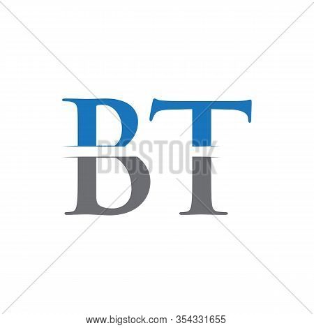 Initial Bt Letter Logo With Creative Modern Business Typography Vector Template. Creative Abstract L