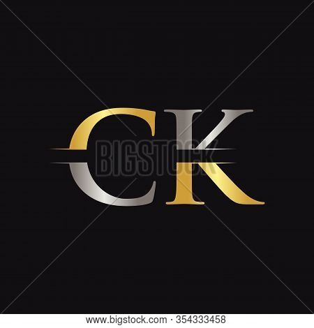 Initial Ck Letter Logo With Creative Modern Business Typography Vector Template. Creative Abstract L