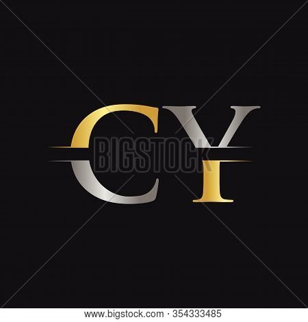 Initial Cy Letter Logo With Creative Modern Business Typography Vector Template. Creative Abstract L