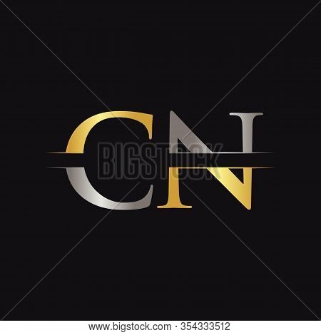 Initial Cn Letter Logo With Creative Modern Business Typography Vector Template. Creative Abstract L