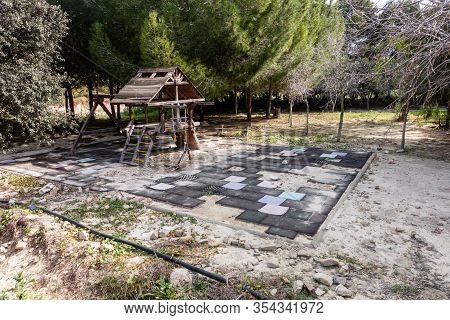 Dilapidated Childrens Play Area In The Village Of Torremendo In Spain