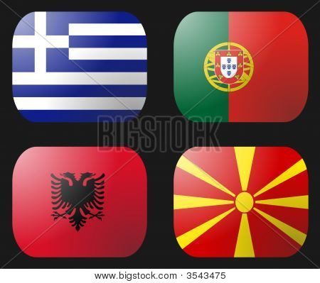 Portogallo Grecia Albania Macedonia bandiera