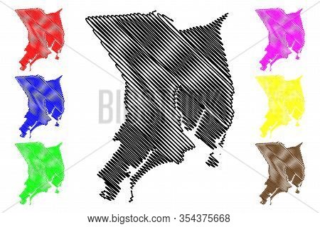 Bridgeport City, Connecticut (united States Cities, United States Of America, Usa City) Map Vector I