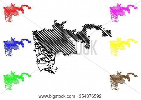 Hayward City, California (united States Cities, United States Of America, Usa City) Map Vector Illus