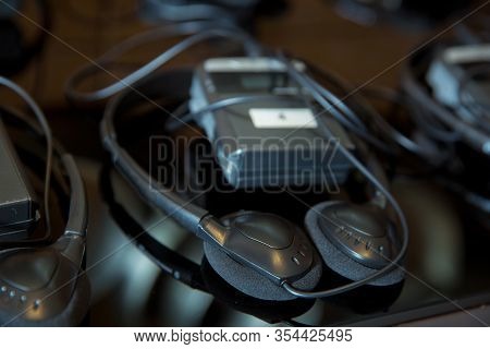 Headphones Used For Simultaneous Translation Equipment Simultaneous Interpretation Equipment .