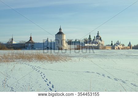View Of The Kirillo-belozersky Monastery On A December Frosty Day. Kirillov. Vologda Oblast, Russia