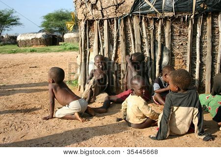 Děti Samburu v Keni, Afrika
