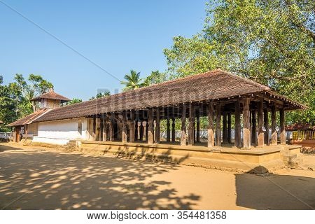 View At The Hindi Temple Embekka Devalayaa In Udunuwara, Sri Lanka