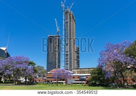 Sydney, Australia - November 12, 2016: Construction Of Altitude By Meriton Condominium Complex In Pa
