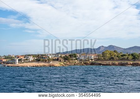 The Harbour At Aegina Town On The Greek Island Of Aegina