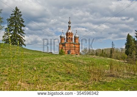 Tver Region, Volga, Russia - May 9, 2014: Volgoverkhovye Olginsky Convent Church Transfiguration In 