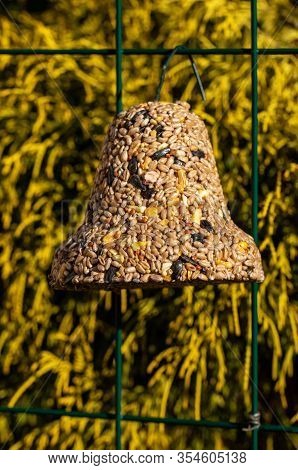 Bell From Various Grains, A Delicacy For All The Birds In The Garden