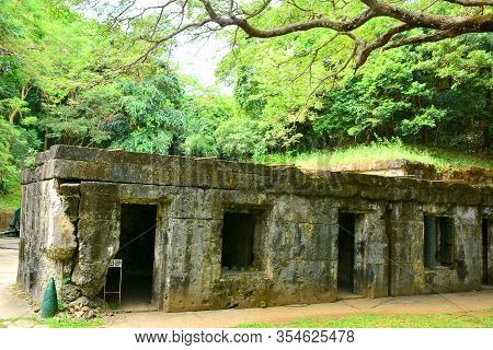 Cavite, Ph - Dec. 3: Battery Way Facade At Corregidor Island On December 3, 2016 In Cavite, Philippi
