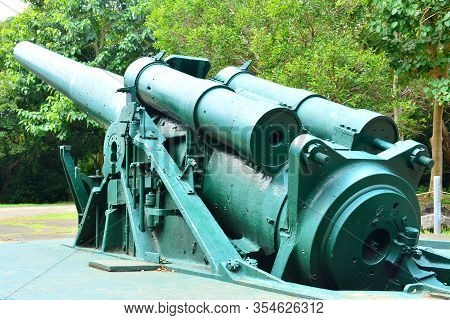 Cavite, Ph - Dec. 3: Battery Hearn Mortar Cannon At Corregidor Island On December 3, 2016 In Cavite,
