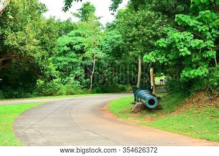 Cavite, Ph - Dec. 3: Battery Hearn Path Way At Corregidor Island On December 3, 2016 In Cavite, Phil