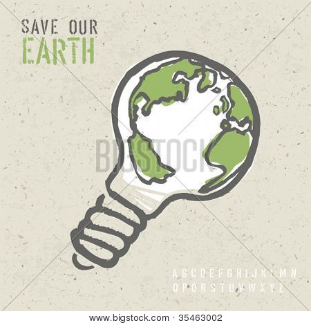 Conceito de ecologia global. Vetorial, EPS10