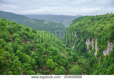 Beautiful Okatse Canyon In Georgia In Spring.