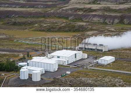 Nesjavellir Geothermal Power Station In South Iceland