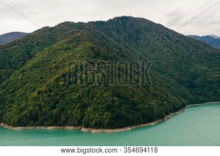 The Enguri Dam - A Hydroelectric Dam On The Enguri River In Georgia.