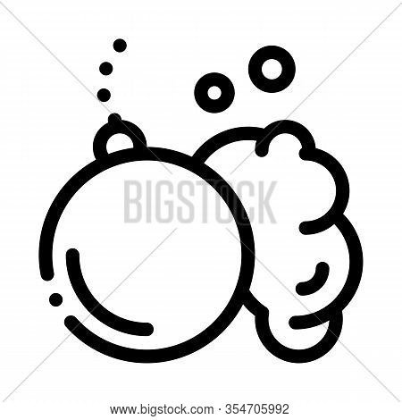 Wrecking Ball Icon Vector. Outline Wrecking Ball Sign. Isolated Contour Symbol Illustration