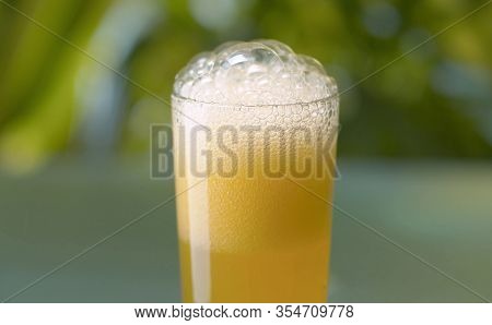 Fizzy Orange Drink In A Glass