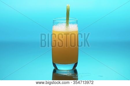 Fresh Orange Juice In A Glass