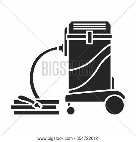 Vacuum Cleaner Vector Icon.black Vector Icon Isolated On White Background Vacuum Cleaner .