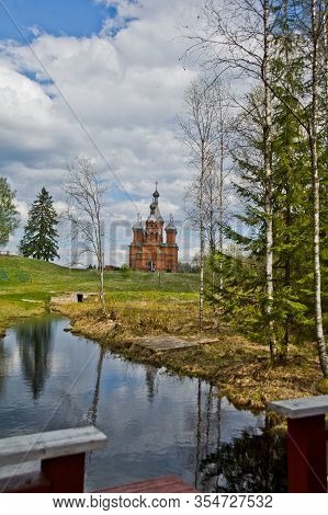 Tver Region, Volga, Russia: Volgoverkhovye Olginsky Convent Church Transfiguration In Russia Tver Re