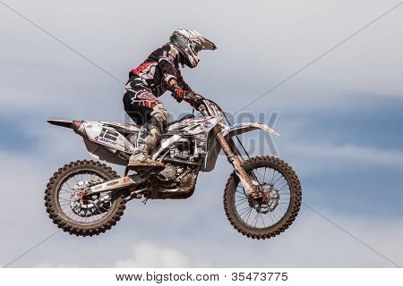 Semigorje, Russland 22. Juli: Unbekannte Fahrer beim grand Prix von Russland der Fim Motocross Weltmeister