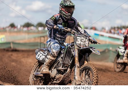 SEMIGORJE, Russland - Juli 22: Unidentified Fahrer beim Grand Prix von Russland der FIM Motocross World Champ
