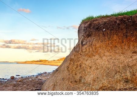 Soil Profile Of A Stagnosol Formed Of Till On A Cliff At The Baltic Sea Near Heiligenhafen In German