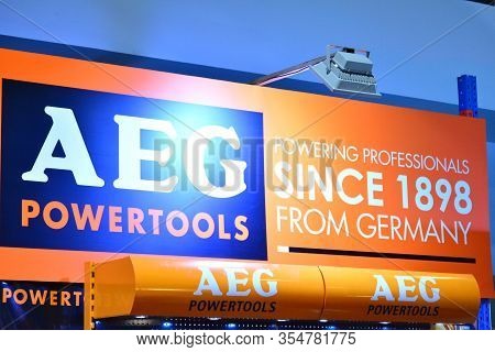 Pasay, Ph - Nov. 6: Aeg Powertools Booth At Manila Auto Salon On November 6, 2016 In Smx Convention 