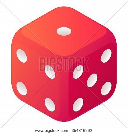 Table Dice Icon. Isometric Of Table Dice Vector Icon For Web Design Isolated On White Background