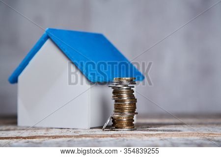 Buying Or Selling Property. Real Estate Investment. Mortgage Acquisition Or Rent House. Miniature Ho