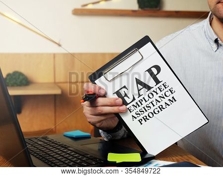Eap Employee Assistance Program In The Manager Hands.