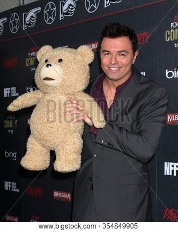 LOS ANGELES - NOV 17:  Seth McFarlaned at the 3rd Annual Power Of Comedy Event at the Avalon Hollywood on November 17, 2012 in Los Angeles, CA
