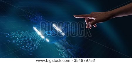 Cpi. Consumer Price Index Concept On Virtual Screen. Business, Technology, Internet And Network Conc