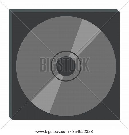 Dvd Disk In Box, Old Junk And Garage Sale. Circle Compact Equipment For Computer, Object For Storage