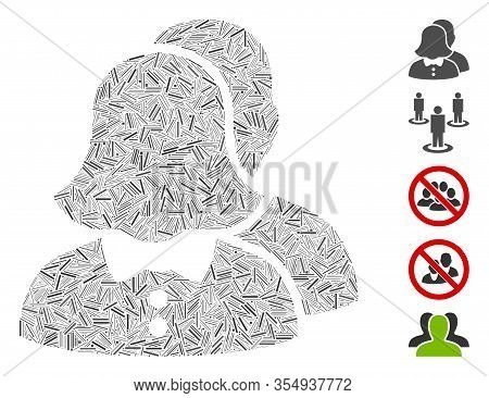 Dash Mosaic Based On Childfree Family Icon. Mosaic Vector Childfree Family Is Composed With Random D