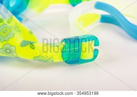 Swimming Goggles Fastener Close Up