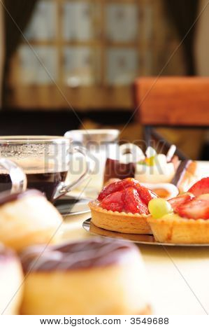 Fresh Coffee And Cake