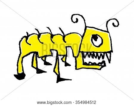 Ant Sketchy Children Style Drawing