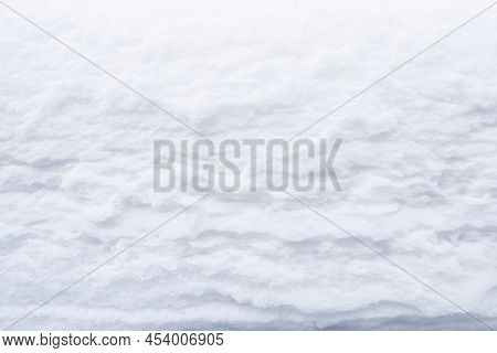 Winter Snow. Snow Texture Top View Of The Snow. Texture For Design. Snowy White Texture. Snowflakes.