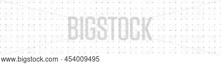 Dot Grid White Texture. Circle Halftone Design Element. Page Structure. Sheet Notebook Paper. Isomet