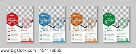 Corporate Business Flyer Template Vector Design, Flyer Template Geometric Shape Used For Business Po