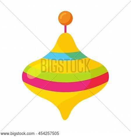 Whirligig On A White Background. Childrens Toy In Cartoon Style.