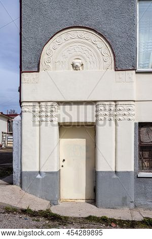 Sortavala. Republic Of Karelia. Russia. 21 April 2022 : Fragment. Carved Bas-relief With A Dog. The 