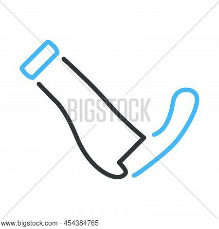 Bike Grips Icon. Editable Bold Outline With Color Fill Design. Vector Illustration.